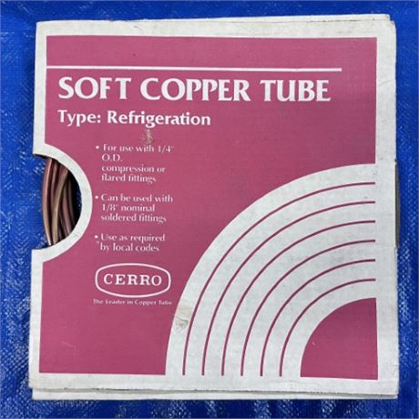 ¼" Soft Copper Tubing
