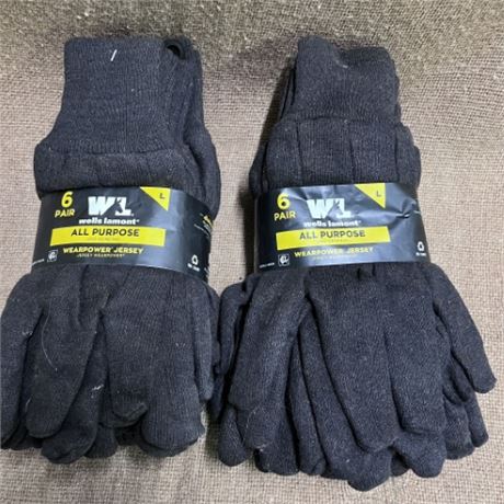 New Jersey Gloves - 12 Pair, Large