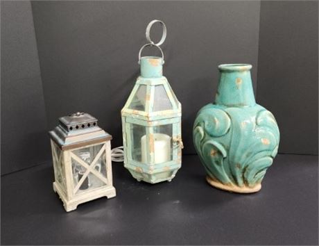 Plug-In Lamp/Candle Holder Hanger/Vase