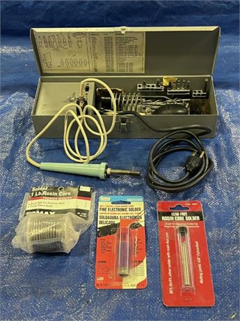 Vintage Soldering System w/ Tips & Solder