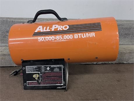 All Pro Propane Space Heater -50,000-85,000 BTU