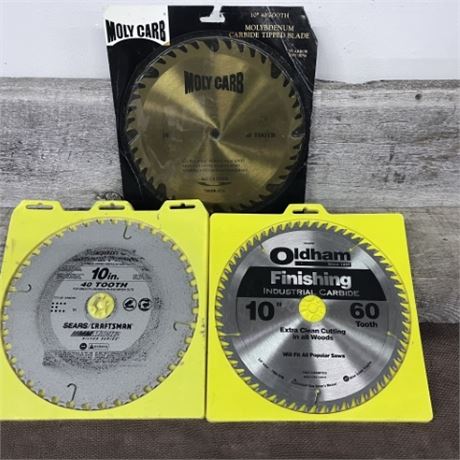 3 Saw Blades ( 2 are new!)