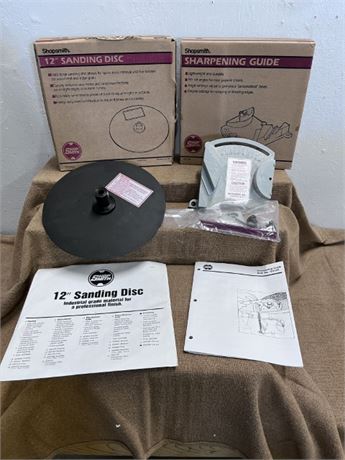 12" Shop Smith Sanding Disc & Sharpening Guide