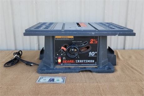 Craftsman 10" Table Saw - 26x16