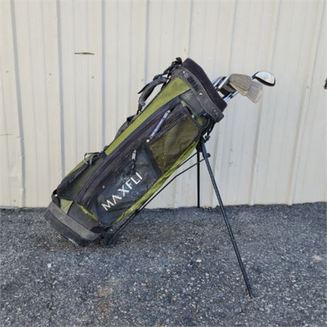 Golf Clubs with Stand Up Bag