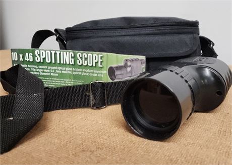 10x46 Spotting Scope W/ Soft Case