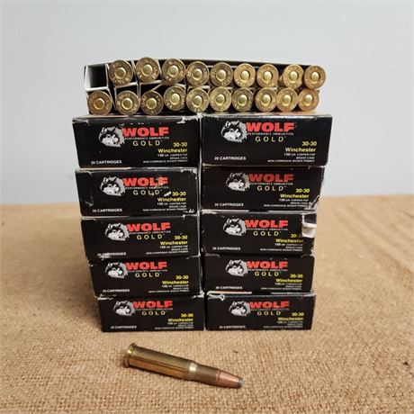 30-30 Wolf Winchester Factory Ammo - 200rds