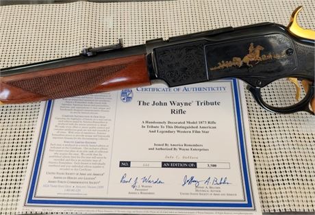 Taylor & Co. Winchester John Wayne Tribute Lever Action Carbine Mod1873 .45 Colt