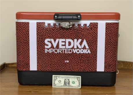 RARE Svedka Football Themed Promotional Cooler