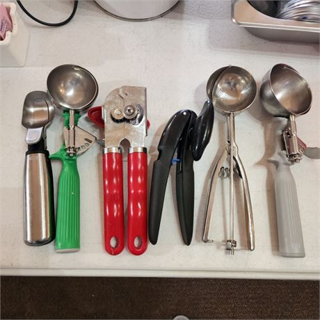 Ice Cream Scoops and Can Openers
