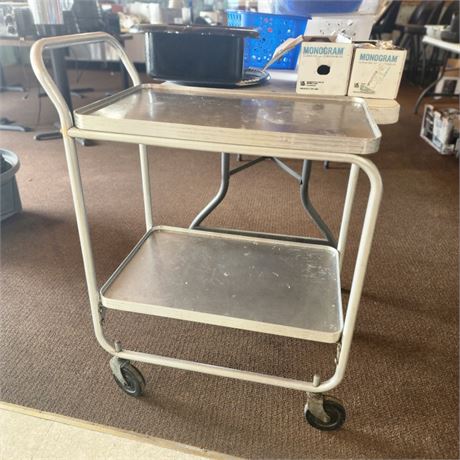 Stainless 2 Shelf Rolling Cart