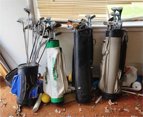 Assorted Golf Clubs & Bags #2