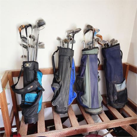 Assorted Golf Clubs & Bags #1