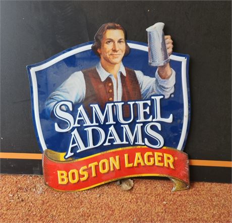 Metal Sams Adams Beer Sign