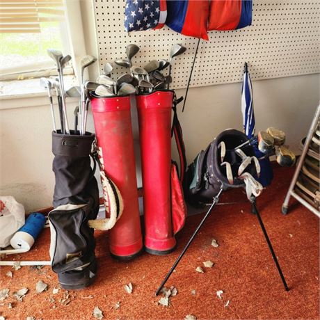 Assorted Golf Clubs & Bags #3