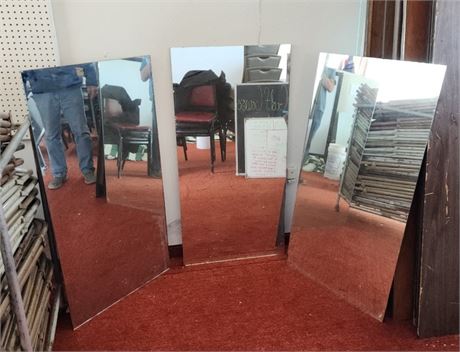 Set of 3 Wall Mirrors - 24x47