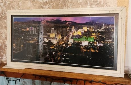 Framed Las Vegas Skyline Print - 40x21