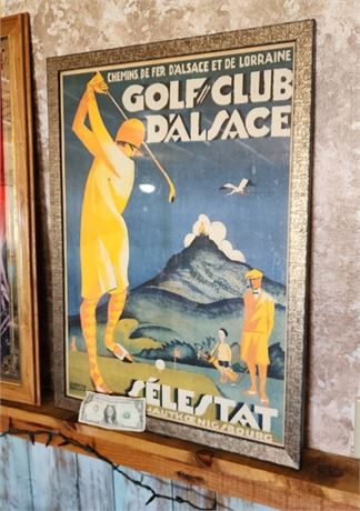 Golf Poster Throwback - 22x30