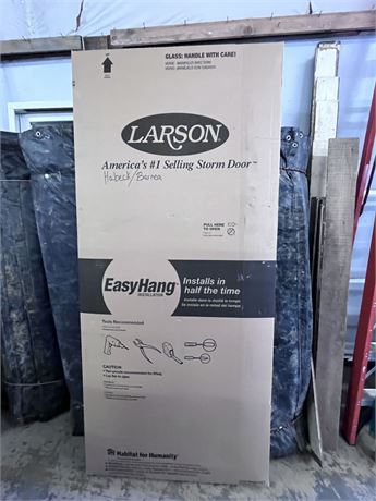 New 36" Larson Classic Elegance Storm Door - 36x80-81 Almond