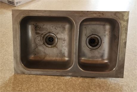 Stainless Double Sink - 29x17