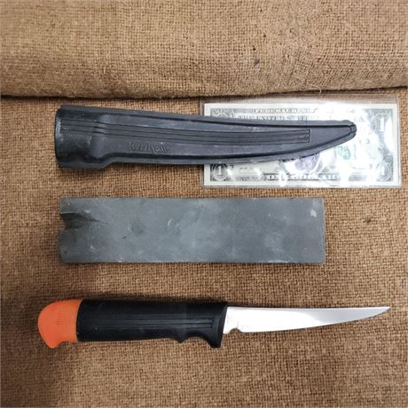 Kershaw Filet Knife W/ Case & Sharpening Stone