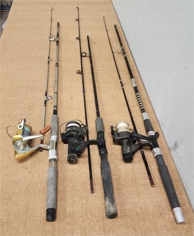 Spinning Rod & Reel Trio