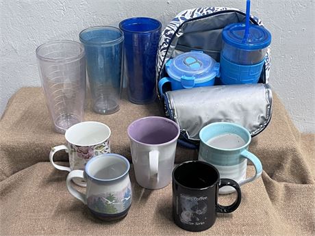 Plastic & Ceramic Cups Bundle