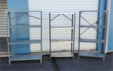 Metal Shelf Trio - 36x12x60 / 30x12x60