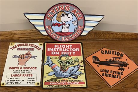 Lot Of 4 Open Road Signs