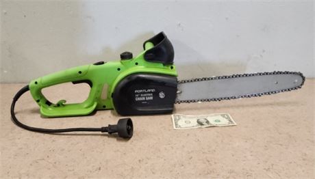 14" Portland Electric Chainsaw - Works