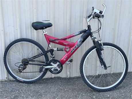 Mongoose MGX DX2 21 Speed Mountain Bike w/ front Fork & Rear Frame Shocks