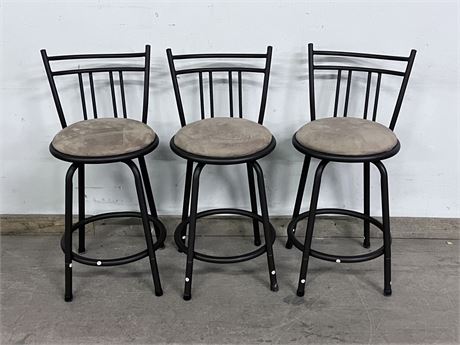 3 - Counter  Stools - 25" Seat Height