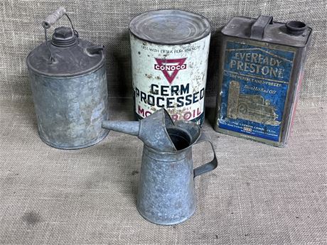 Antique Fluid & Oil Cans