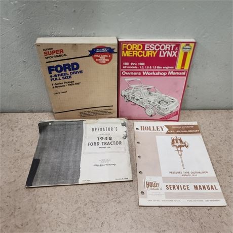 Vintage Ford Auto & Tractor Repair Manuals