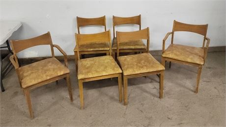 6 Vintage Mid Century Dining Room Chairs