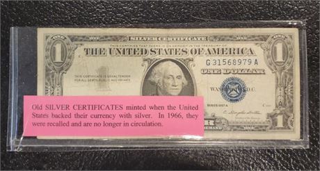 1957A US $1 Silver Certificate