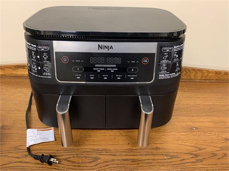 New Ninja DZ090 6-Quart Dual-Zone 2-Basket Air Fryer