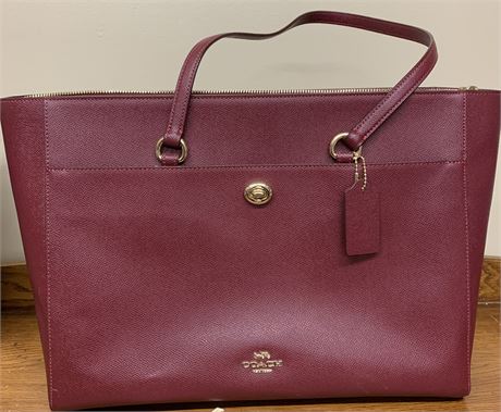 Coach Turnlock tote handbag