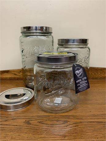 MASON JARS 125 OZ & 159 OZ & 93 OZ