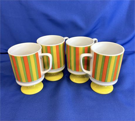 Vintage MCM Pedestal Mugs.  M 186