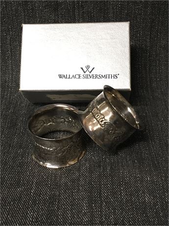 Wallace Silver Napkin Rings. T 86