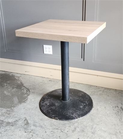 Small Cocktail Table w/ Cast Iron Base - 24x24x31 (F)
