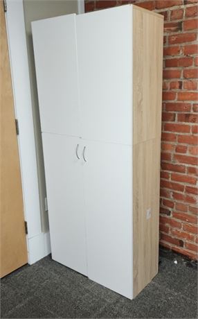 Utility Cabinet (missing part of back side, see pics) 31x14x71 (F)