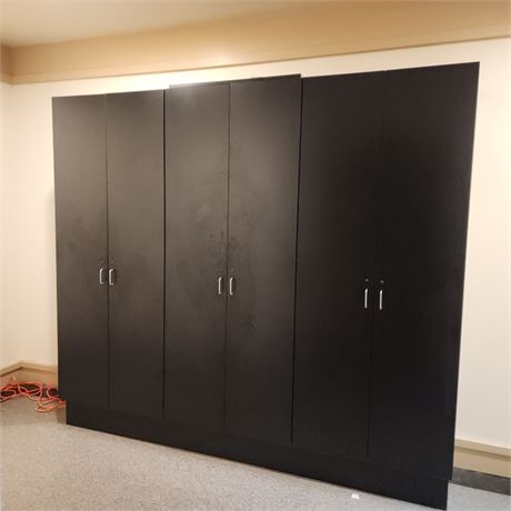 Large Trio of Attached Cabinets - 9'x22"x8' (F)