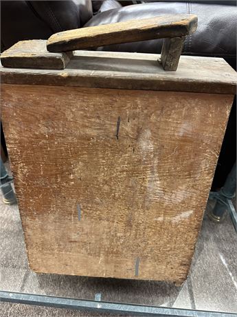 Vintage 19th Century American Shoeshine Box