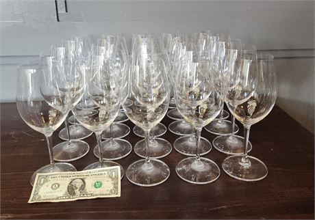 25 Riedel Wine Glasses  (F)