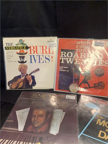 Vinyl Albums inc Burl Ives, Roger Williams, Hawaii Five O, Rangers Waltz & more