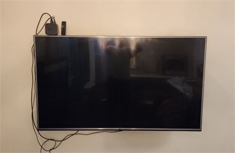 65" LG TV w/ Apple TV Router, Remote, & Wall Mount (F)