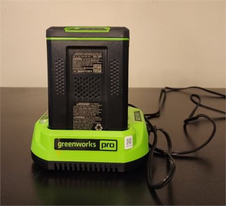 Green Works 80V Lithium Battery & Charger (F)