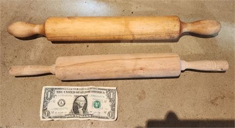 Wood Rolling Pin Pair (F)